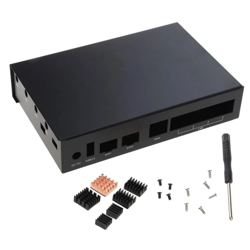 for Banana Pi R3 Aluminum Case Metal Enclosure 6PCS Heat Sinks Support 8 WIFI Antenna for BPI-R3
for Banana Pi R3 Aluminum Case Metal Enclosure 6PCS Heat Sinks Support 8 WIFI Antenna for BPI-R3