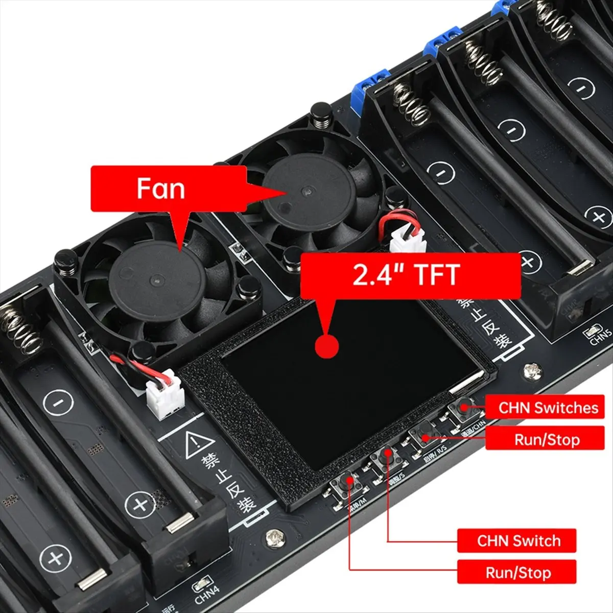 AT42 New 8 Channels 18650 Lithium Battery Capacity Tester Module MAh MWh Capacity Division Internal Resistance Measuring
AT42 New 8 Channels 18650 Lithium Battery Capacity Tester Module MAh MWh Capacity Division Internal Resistance Measuring