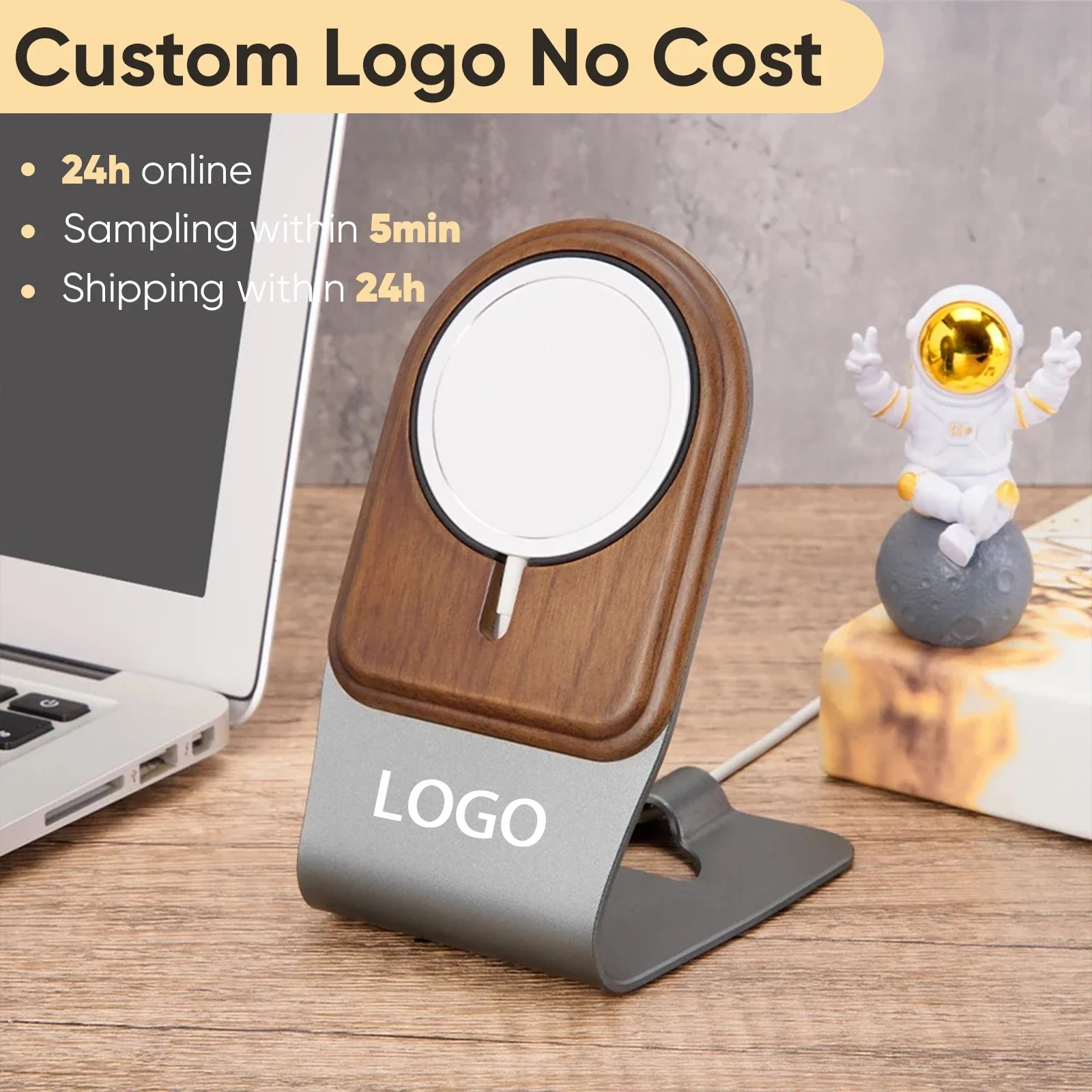 Free Custom Laser Engraved Phone Charger Stand Walnut Stand Holder For iphone 16/15/14/13/12 - Free Logo Wood Holder Gift
Free Custom Laser Engraved Phone Charger Stand Walnut Stand Holder For iphone 16/15/14/13/12 - Free Logo Wood Holder Gift