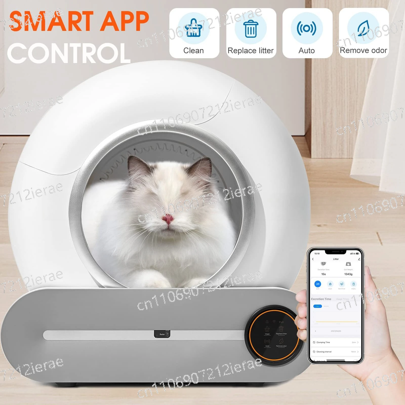 Pet toilet cat litter box fully enclosed intelligent cleaning products cat toilet anti-splash automatic shit shoveling machine
Pet toilet cat litter box fully enclosed intelligent cleaning products cat toilet anti-splash automatic shit shoveling machine