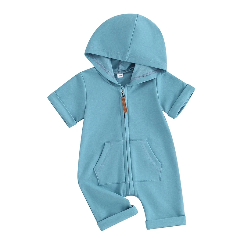 Newborn Baby Boy Girl Clothes Short Sleeve Hooded Zipper Jumpsuit Romper Bodysuit Infant Summer Outfit
Newborn Baby Boy Girl Clothes Short Sleeve Hooded Zipper Jumpsuit Romper Bodysuit Infant Summer Outfit