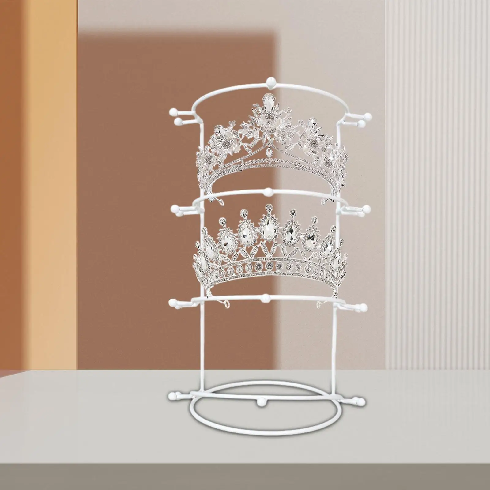 Стойка для короны для волос, четырехъярусный органайзер, стеллаж для хранения ювелирных изделий, стойка для свадебной повязки на голову 
Стойка для короны для волос, четырехъярусный органайзер, стеллаж для хранения ювелирных изделий, стойка для свадебной повязки на голову