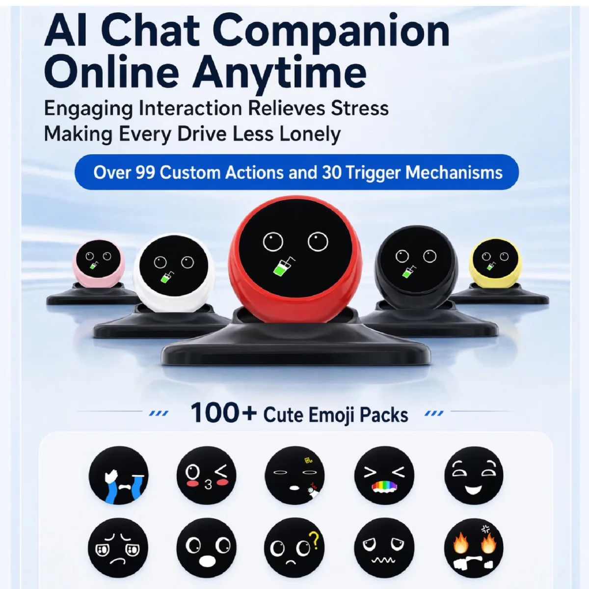 AI Chat Robot Lumi Intelligent Interactive Companion For Adult Driving Assistant for Kids Gift Home Travel Talking Shaking Head
AI Chat Robot Lumi Intelligent Interactive Companion For Adult Driving Assistant for Kids Gift Home Travel Talking Shaking Head