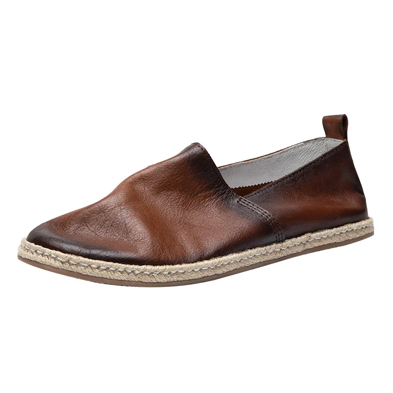 Male Loafers Cowhide Designer Shoes Breathable Genuine Leather Spring Autumn Winter Flats British Retro Men Luxury Casual Shoes
Male Loafers Cowhide Designer Shoes Breathable Genuine Leather Spring Autumn Winter Flats British Retro Men Luxury Casual Shoes
