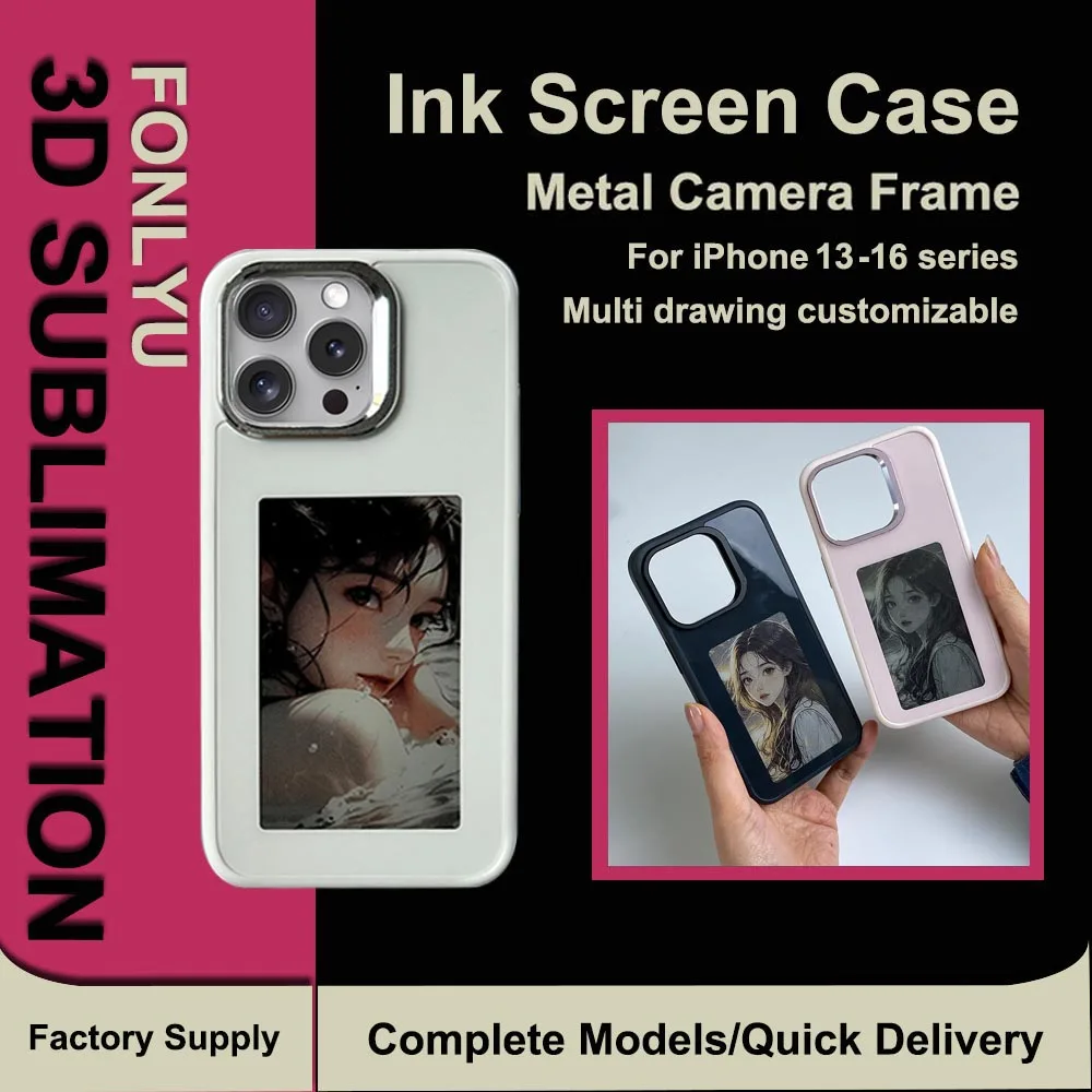 NFC Function AI Phone Cases For iphone 16 15 14 13 Pro Max ink Screen DIY Projection Luxury E ink Screen Personalized Phone Case
NFC Function AI Phone Cases For iphone 16 15 14 13 Pro Max ink Screen DIY Projection Luxury E ink Screen Personalized Phone Case