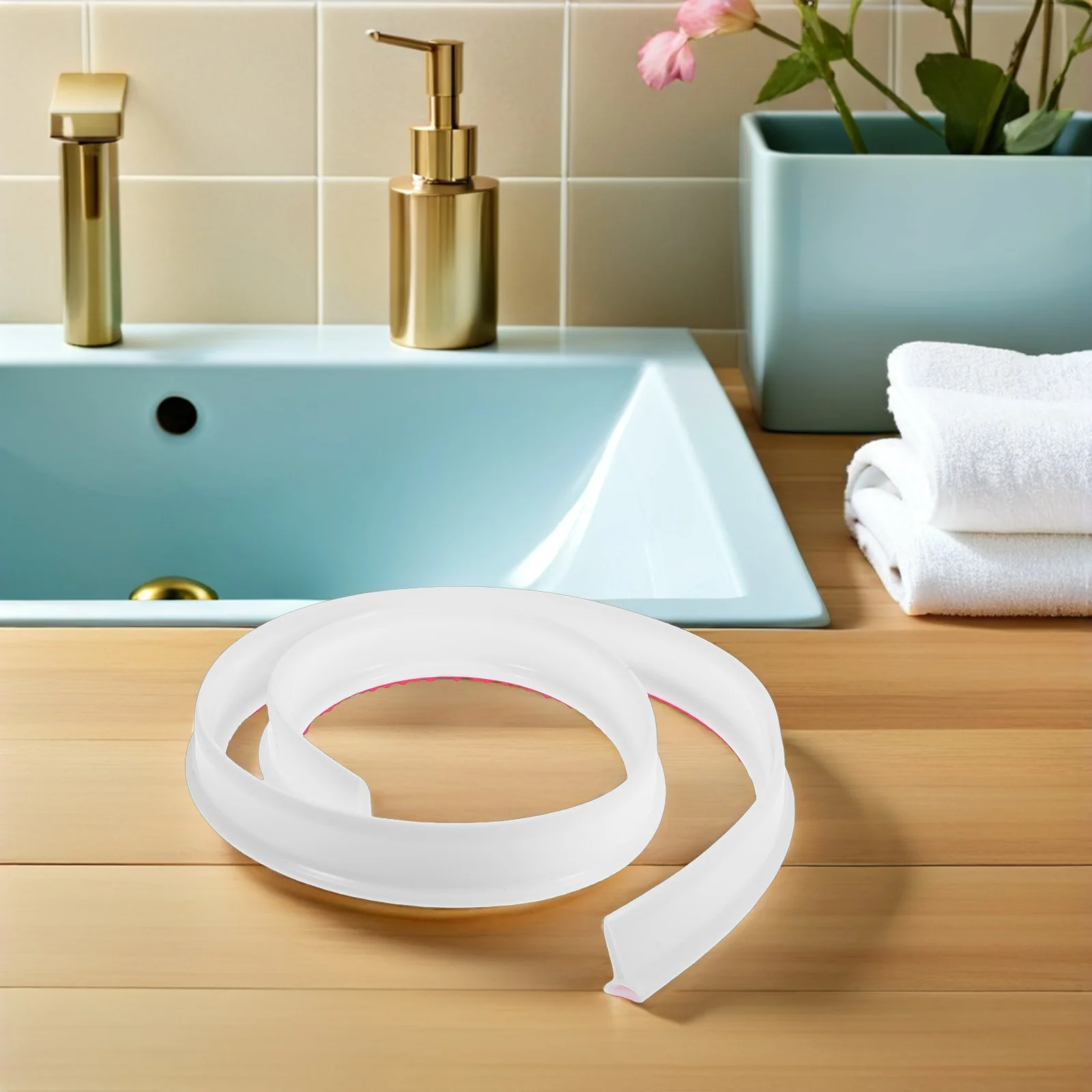 Flexible Silicone Water Blocking Strip Self-Adhesive Waterproof Bathroom Toilet Shower Room Water Retaining Strip Floor Barrier
Flexible Silicone Water Blocking Strip Self-Adhesive Waterproof Bathroom Toilet Shower Room Water Retaining Strip Floor Barrier