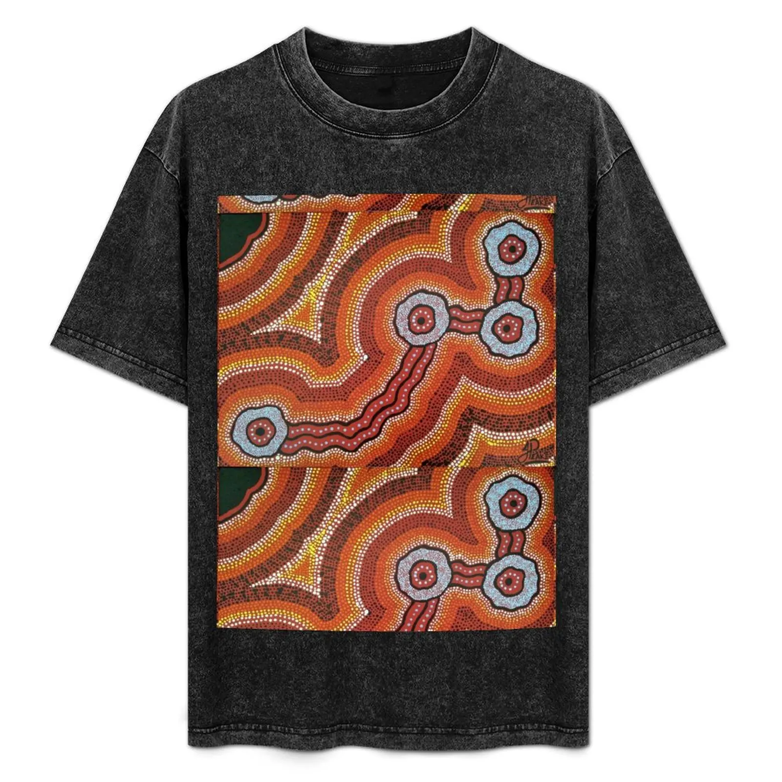 Aboriginal Waterhole Journey T-Shirt Independence Day Short Sleeve T-Shirt
Aboriginal Waterhole Journey T-Shirt Independence Day Short Sleeve T-Shirt