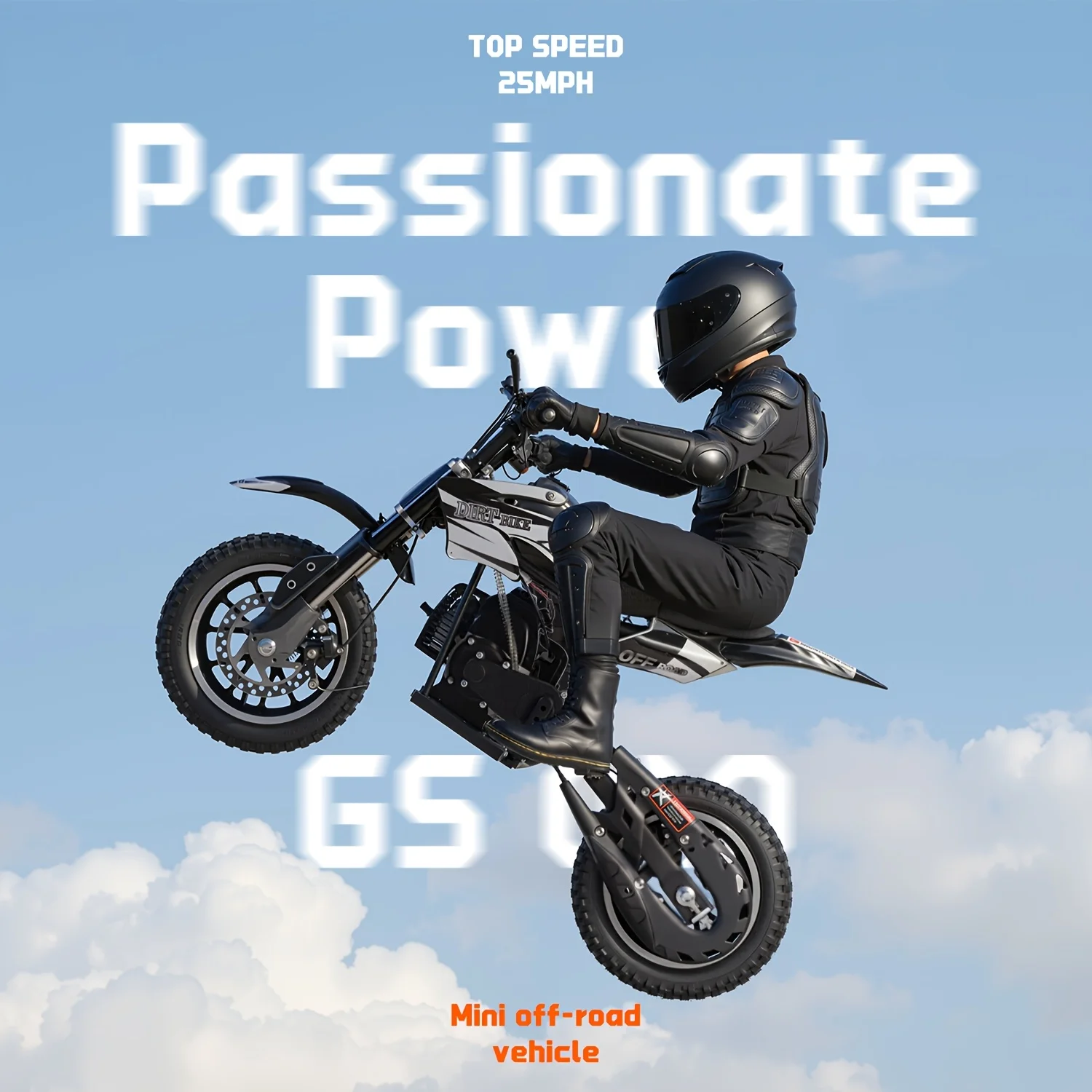 50CC Gas-Powered Mini Motorcycle - 2-Stroke Engine, 20mph Speed, Reinforced Shock Absorption, Disc Brakes Front & Rear,
50CC Gas-Powered Mini Motorcycle - 2-Stroke Engine, 20mph Speed, Reinforced Shock Absorption, Disc Brakes Front & Rear,