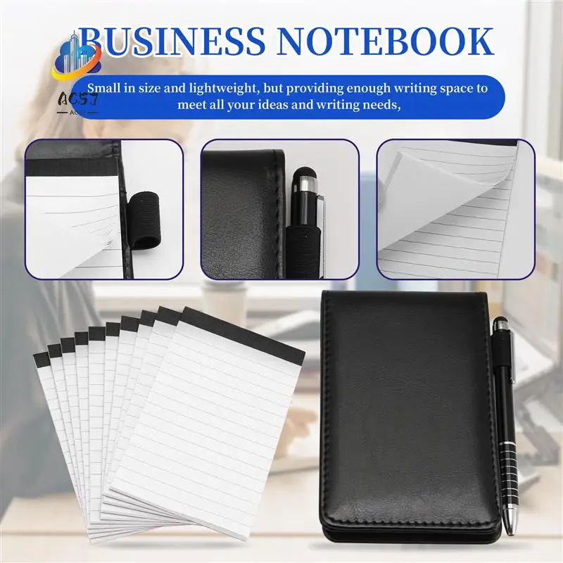 AC57-12 Pcs Small Pocket Notepads Holder Set Mini Pocket Note Pad Holder With 10 Pcs 3 Inch X 5 Inch Memo Book Refills
AC57-12 Pcs Small Pocket Notepads Holder Set Mini Pocket Note Pad Holder With 10 Pcs 3 Inch X 5 Inch Memo Book Refills