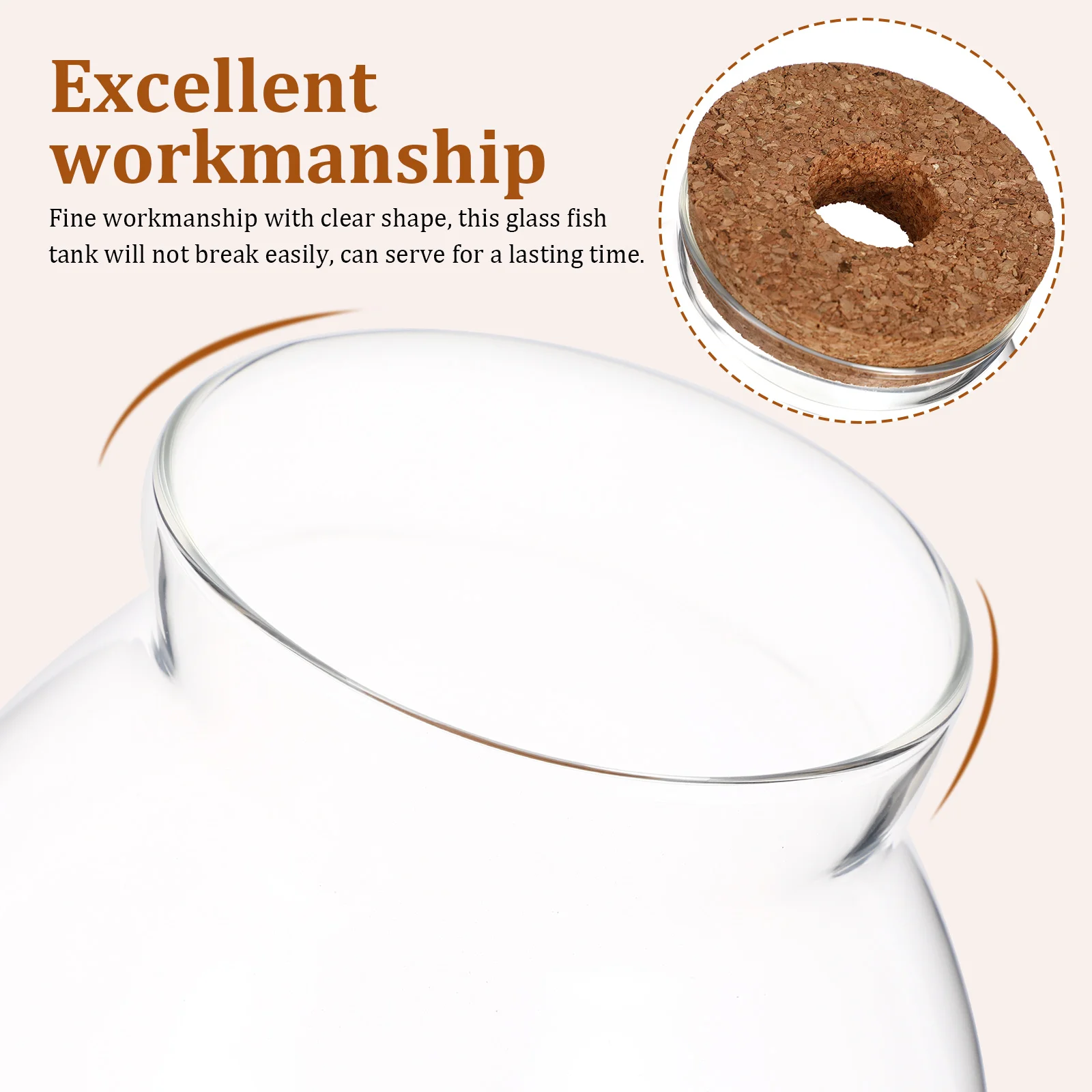 Medium Fish Bowl with Bamboo Cushion Glass Terrarium for Desktop Table Top Ornament Stylish Betta Tank Ideal Gift Unique
Medium Fish Bowl with Bamboo Cushion Glass Terrarium for Desktop Table Top Ornament Stylish Betta Tank Ideal Gift Unique