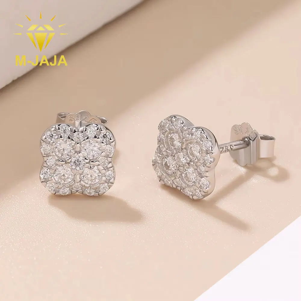 M-JAJA Moissanite Four-leaf Clover Earrings Diamond Stud Earrings for Women S925 Sterling Silver Earring 2025 New Trendy Jewelry
M-JAJA Moissanite Four-leaf Clover Earrings Diamond Stud Earrings for Women S925 Sterling Silver Earring 2025 New Trendy Jewelry