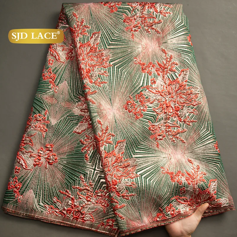 SJD LACE African Brocade Lace Fabrics Nigerian Damask 2025 Latest French Jacquard Gilded Women Lace for Wedding Dresses Sew 3466
SJD LACE African Brocade Lace Fabrics Nigerian Damask 2025 Latest French Jacquard Gilded Women Lace for Wedding Dresses Sew 3466