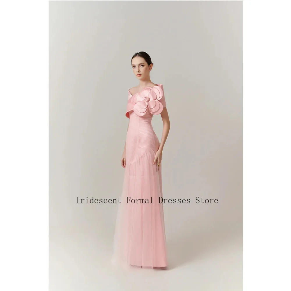 Customized Satin Evening Dresses Off Shoulder Pleated Cocktail Dress 3D Flower Ruched Prom Gowns for Women Party 2026 Bespoke
Customized Satin Evening Dresses Off Shoulder Pleated Cocktail Dress 3D Flower Ruched Prom Gowns for Women Party 2026 Bespoke