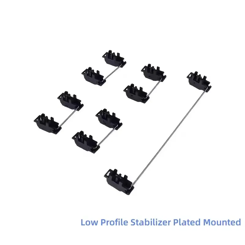 Low Profile Stabilizer Plated Mounted Pre-Lubrication Satellite Axis for Low Profile keyboard for 1.2mm 1.6mm PCB 2u*4 6.25u*1
Low Profile Stabilizer Plated Mounted Pre-Lubrication Satellite Axis for Low Profile keyboard for 1.2mm 1.6mm PCB 2u*4 6.25u*1