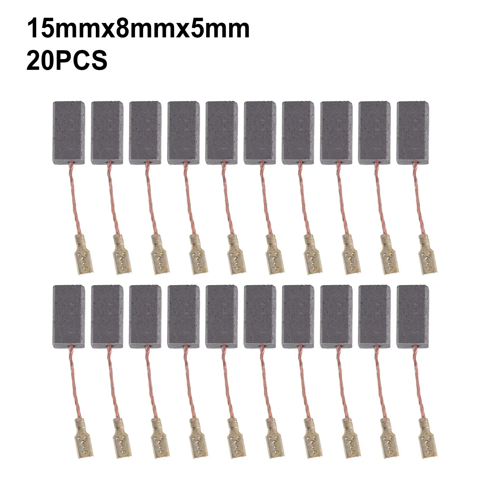 20PCS Carbon Brushes Replacement For Bosch Motor Angle Grinder Carbon Brushes 15mm X 8mm X 5mm Power Tool Accessories
20PCS Carbon Brushes Replacement For Bosch Motor Angle Grinder Carbon Brushes 15mm X 8mm X 5mm Power Tool Accessories