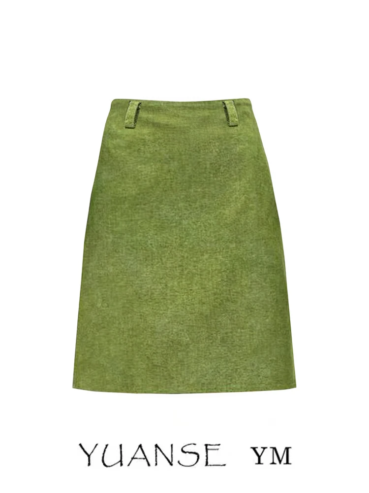 YUANSE Korean Style High Waist Green Skirt Women's Summer Casual Straight Leg Midi Skirt Slimming A-Line Skirt
YUANSE Korean Style High Waist Green Skirt Women's Summer Casual Straight Leg Midi Skirt Slimming A-Line Skirt