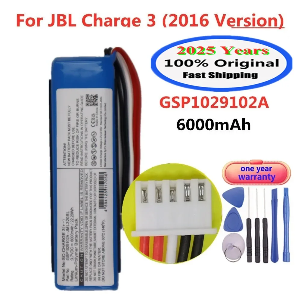 2025 100% Original Speaker Battery For JBL Charge3 Charge 3 2016 Version GSP1029102A Special Edition Bluetooth Audio Bateria
2025 100% Original Speaker Battery For JBL Charge3 Charge 3 2016 Version GSP1029102A Special Edition Bluetooth Audio Bateria