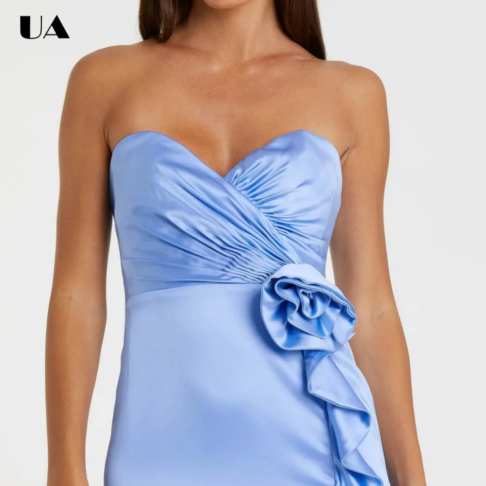 ULBYANRY Customized Satin Strapless 3D Flower Prom Dresses for Women, Elegant Ruffled Evening Dress, Simple Sleeveless Ball Gown
ULBYANRY Customized Satin Strapless 3D Flower Prom Dresses for Women, Elegant Ruffled Evening Dress, Simple Sleeveless Ball Gown