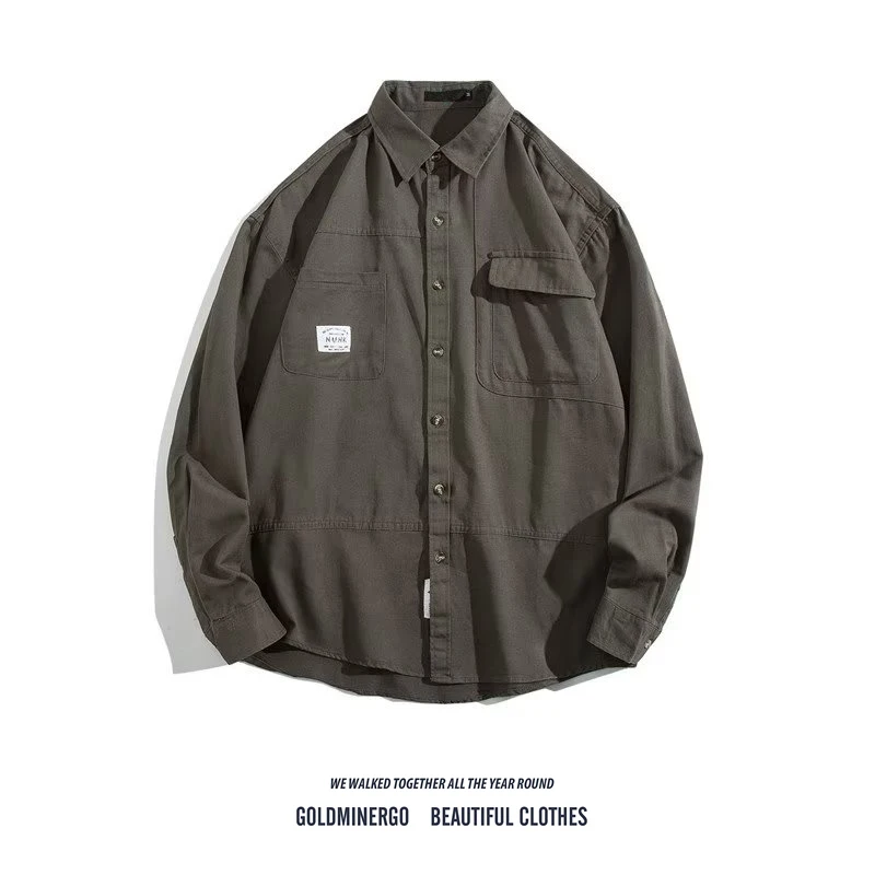 Мужская куртка в американском стиле из плотного чистого хлопка с длинными рукавами, повседневная, свободного кроя, рабочая, с карманами, в винтажном стиле
Мужская куртка в американском стиле из плотного чистого хлопка с длинными рукавами, повседневная, свободного кроя, рабочая, с карманами, в винтажном стиле