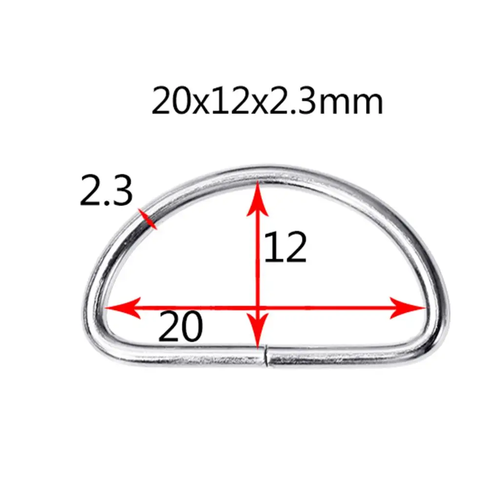 20PCS Metal Shoulder Strap D Ring Multipurpose Bag Webbing Ring Accessories for Luggage Clothes Backpack Belt (Silver)
20PCS Metal Shoulder Strap D Ring Multipurpose Bag Webbing Ring Accessories for Luggage Clothes Backpack Belt (Silver)