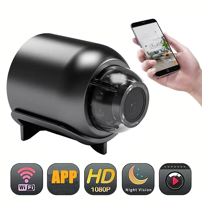 1080P Mini Camera WiFi Wireless Monitoring Camera HD Night Vision Camera Home Protection Remote Camera Kid Pet Safety Monitoring
1080P Mini Camera WiFi Wireless Monitoring Camera HD Night Vision Camera Home Protection Remote Camera Kid Pet Safety Monitoring