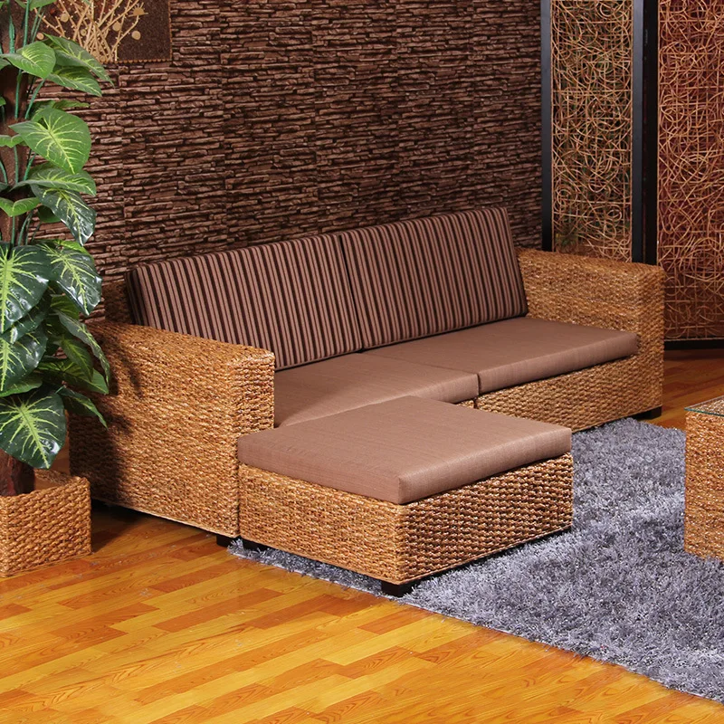 HYS sofa corner sofa rattan furniture American country sofa combination living room rattan
HYS sofa corner sofa rattan furniture American country sofa combination living room rattan
