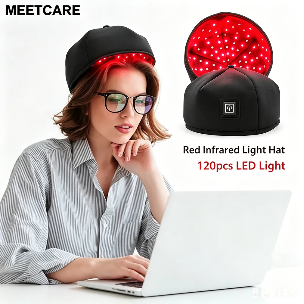 LED Red Infrared Light Helmet Cap with 120pcs Led Beads 660nm 830nm NIR Infrared Hat Device for Hair Growth Regrowth Target
LED Red Infrared Light Helmet Cap with 120pcs Led Beads 660nm 830nm NIR Infrared Hat Device for Hair Growth Regrowth Target