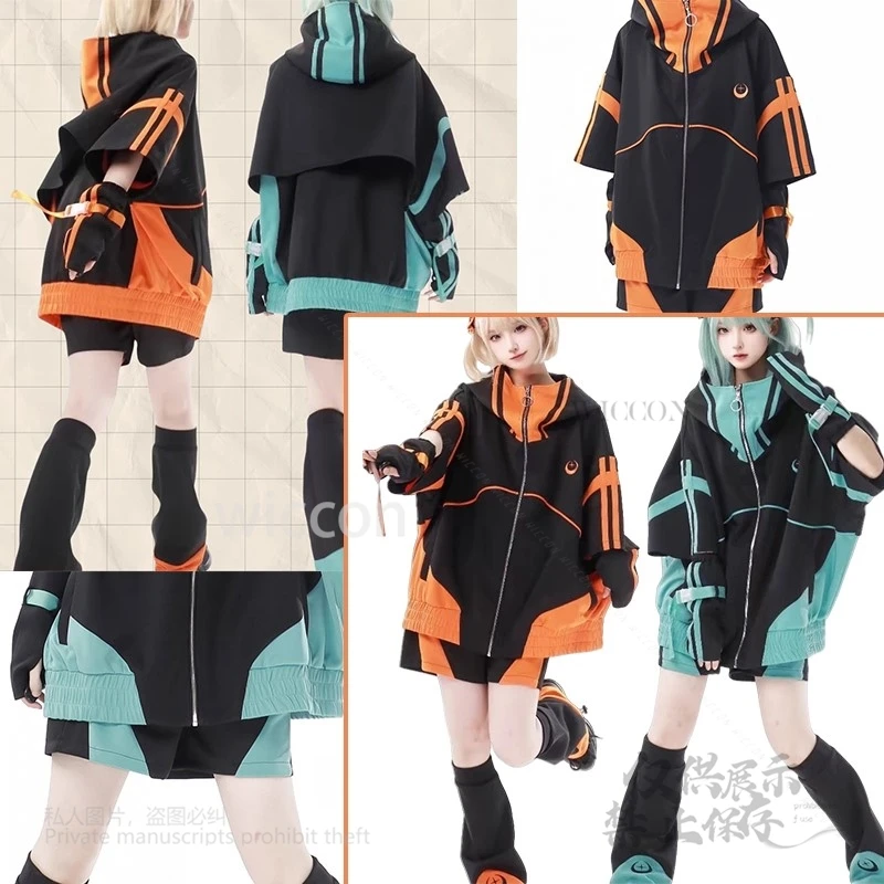 New Japanese Y2K Jirai Kei Style Sportswear Green Orange Black Overcoat Outfit Original Loose Leg Fitted Short-Sleeved Halloween
New Japanese Y2K Jirai Kei Style Sportswear Green Orange Black Overcoat Outfit Original Loose Leg Fitted Short-Sleeved Halloween