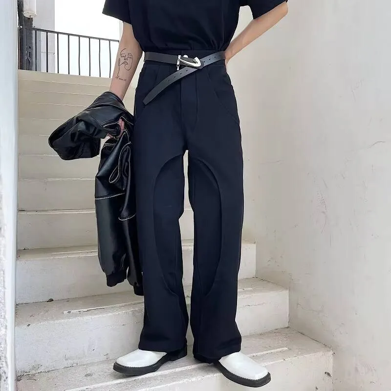 Straight Trousers Winter New And Men's Suits Autumn Personality Double Design Fashionable Fashionable Men's Leisure Loose Pants
Straight Trousers Winter New And Men's Suits Autumn Personality Double Design Fashionable Fashionable Men's Leisure Loose Pants