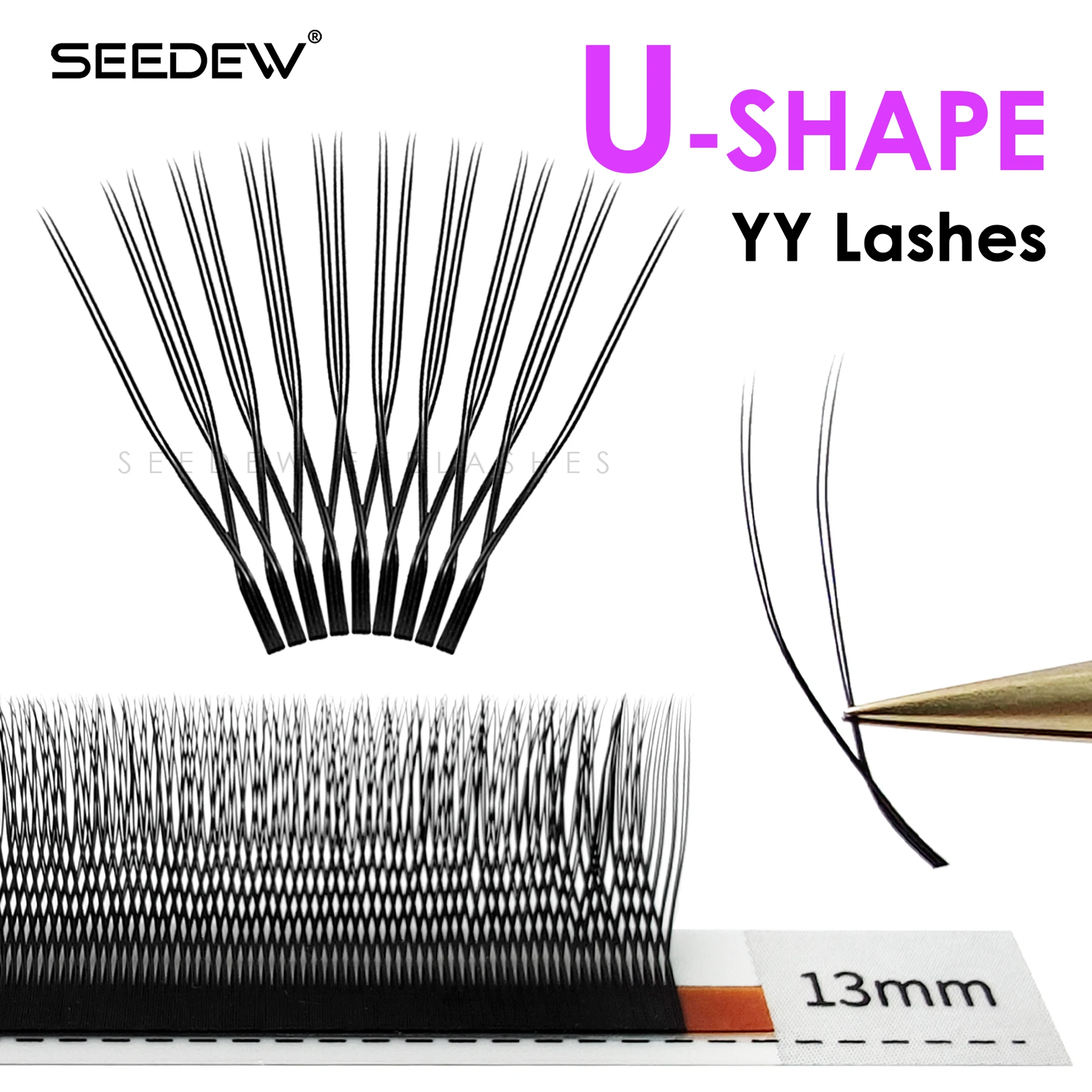SEEDEW U Shape YY Eyelash Extension C D Curl 8-15mm Volume Fan False Eyelashes Natural WispyU Lash
SEEDEW U Shape YY Eyelash Extension C D Curl 8-15mm Volume Fan False Eyelashes Natural WispyU Lash