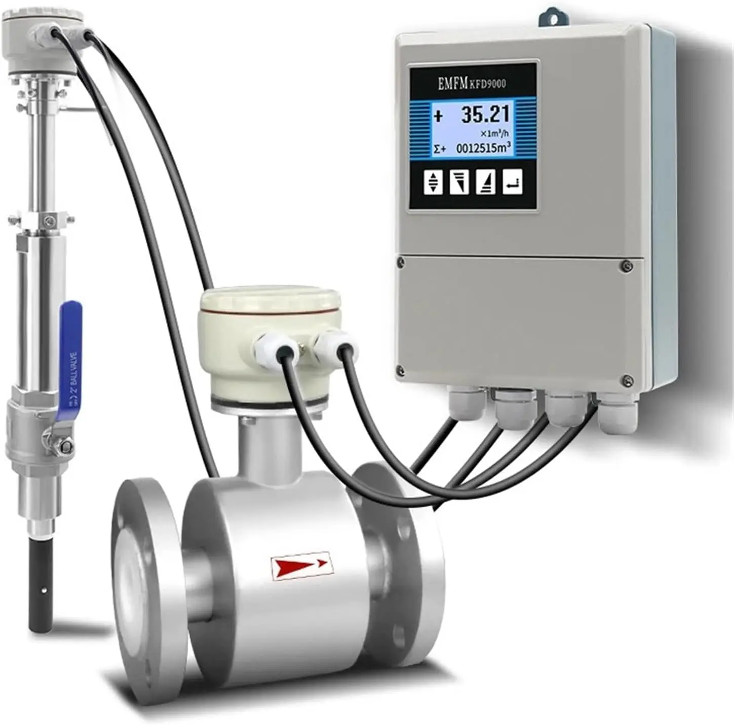 EIVTIXAZ High Accuracy Electromagnetic Flow Meter for Water Conductive Liquids Flange Clamp Thread Connection 4-20mA Mudbus
EIVTIXAZ High Accuracy Electromagnetic Flow Meter for Water Conductive Liquids Flange Clamp Thread Connection 4-20mA Mudbus