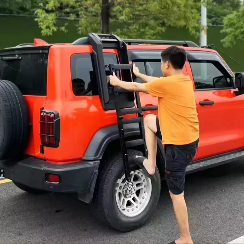 Aluminum Alloy Side Folding Climbing Ladder, 4X4 Offroad Exterior Upgrade
Aluminum Alloy Side Folding Climbing Ladder, 4X4 Offroad Exterior Upgrade