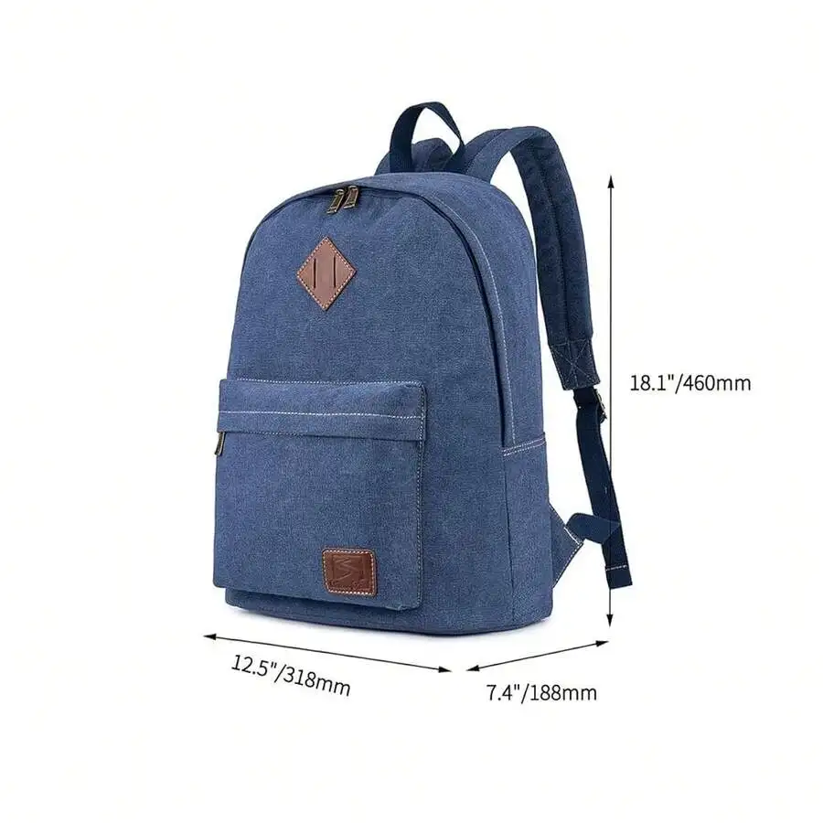 Canvas Laptop Backpack Durable Rucksack Travel Bag For Men Women Fits 15.6 Inch Notebook
Canvas Laptop Backpack Durable Rucksack Travel Bag For Men Women Fits 15.6 Inch Notebook