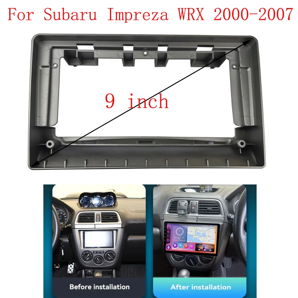 Car Accessoires 9 Inch Car Frame Fascia Adapter Android Radio Audio Dash Fitting Panel Kit For Subaru Impreza 2000-2007
Car Accessoires 9 Inch Car Frame Fascia Adapter Android Radio Audio Dash Fitting Panel Kit For Subaru Impreza 2000-2007