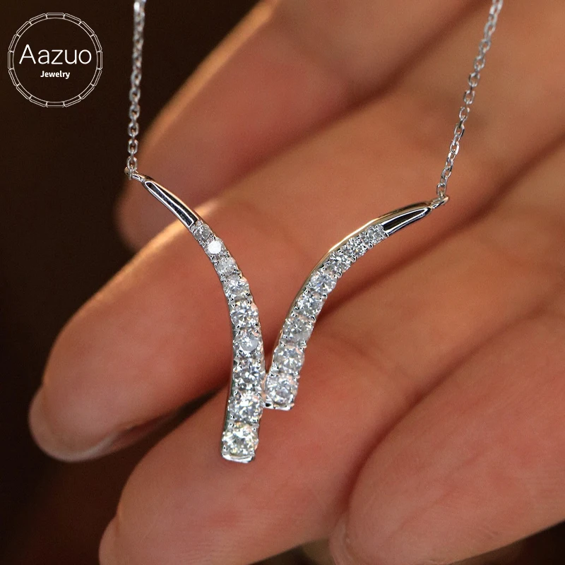 Aazuo Diamondstyle 18K White Gold Real Diamonds 0.65ct Fairy Square Shpae Necklace Gifted For Women Luxury Party 18 Inch Au750
Aazuo Diamondstyle 18K White Gold Real Diamonds 0.65ct Fairy Square Shpae Necklace Gifted For Women Luxury Party 18 Inch Au750