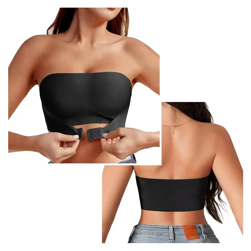 Женский бесшовный бюстгальтер без бретелек без подкладок на пуговицах спереди, удобное гладкое нижнее белье
Женский бесшовный бюстгальтер без бретелек без подкладок на пуговицах спереди, удобное гладкое нижнее белье