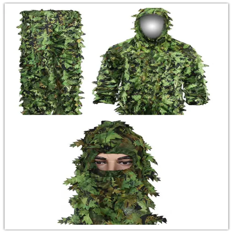 Охотничий Камуфляжный комплект одежды Ghillie костюм Взрослый 3D листья бионический уличный Камуфляжный CS костюм для стрельбы снайперская Униформа с капюшоном
Охотничий Камуфляжный комплект одежды Ghillie костюм Взрослый 3D листья бионический уличный Камуфляжный CS костюм для стрельбы снайперская Униформа с капюшоном