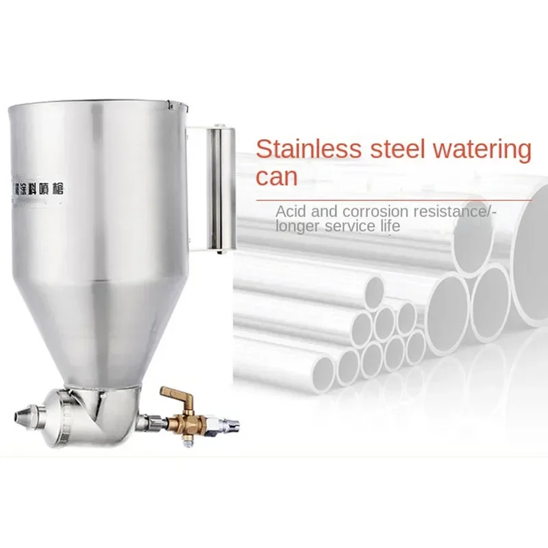 New 1/4" Exterior Wall Spray Gun Putty Powder Real Stone Paint Stainless Steel Spray Gun Architectural Paint Latex Pa
New 1/4" Exterior Wall Spray Gun Putty Powder Real Stone Paint Stainless Steel Spray Gun Architectural Paint Latex Pa