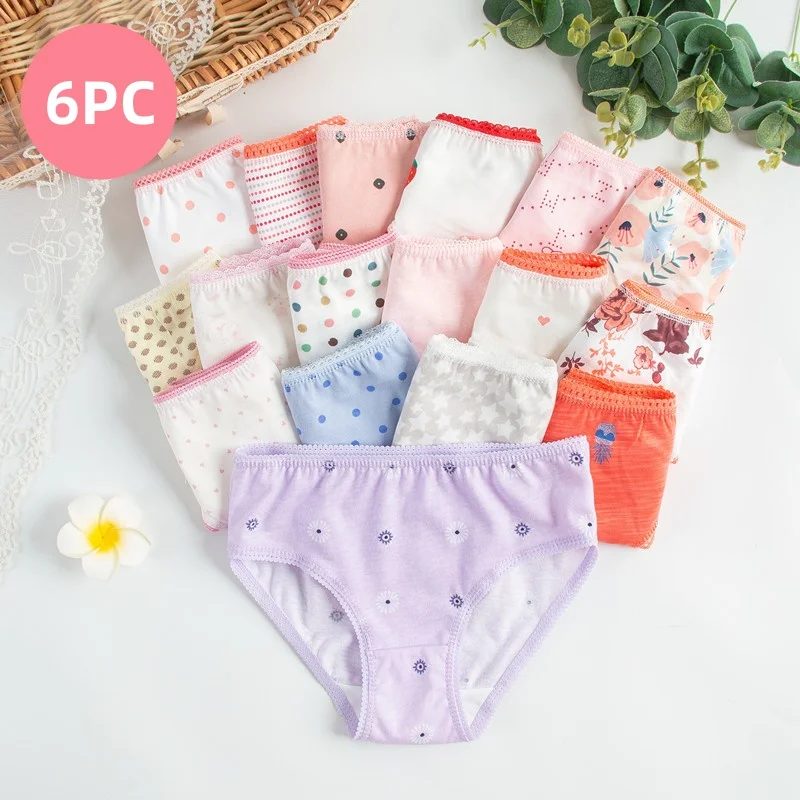 6PCS/Lot Kids Underwear Baby Girls Panties Cotton Floral Print Toddlers Shorts Briefs Cute Kid Panties Children's Underpants
6PCS/Lot Kids Underwear Baby Girls Panties Cotton Floral Print Toddlers Shorts Briefs Cute Kid Panties Children's Underpants
