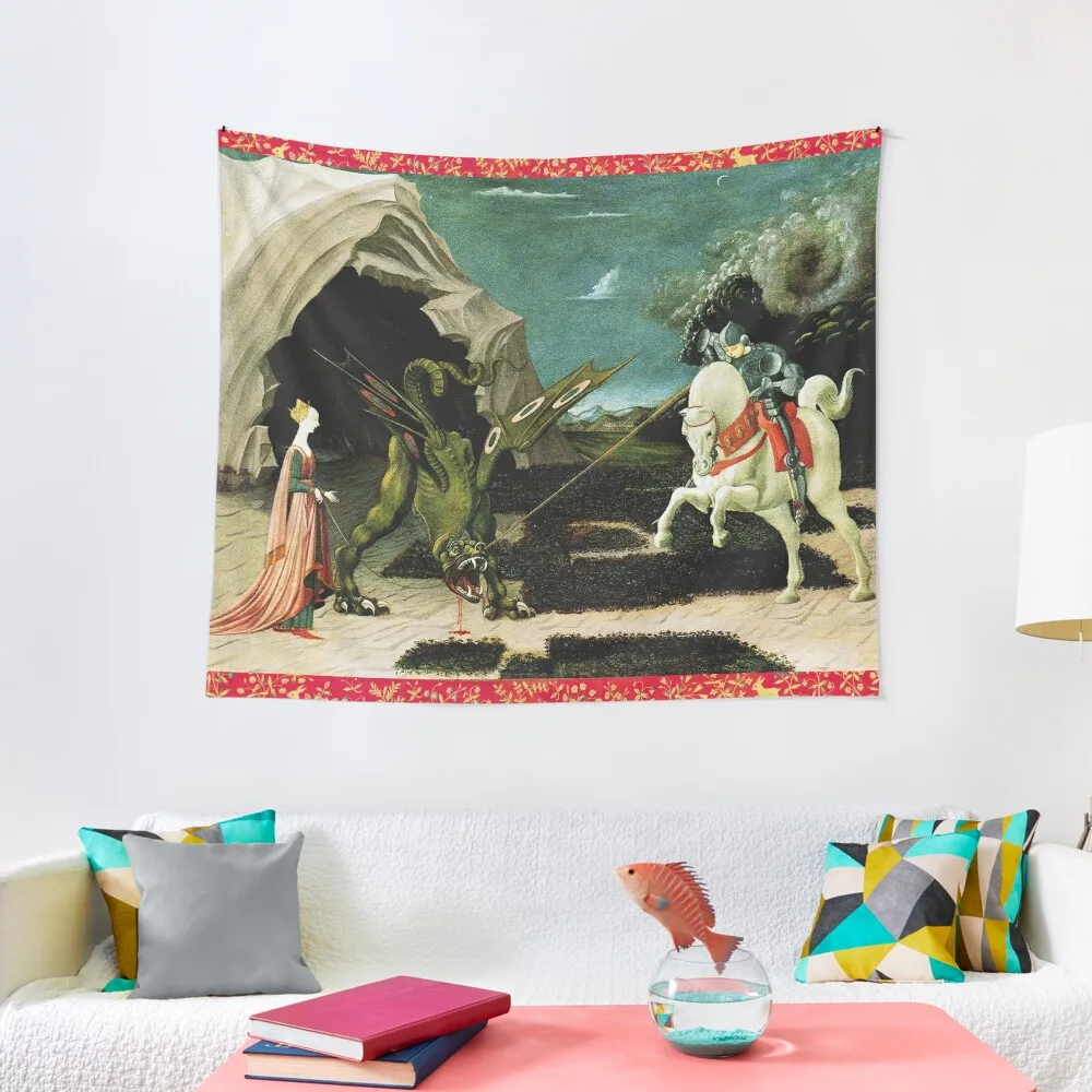 Saint George, Dragon and Princess by Paolo Uccello Tapestry On The Wall Bathroom Decor Home Decorating Decoration Room Tapestry
Saint George, Dragon and Princess by Paolo Uccello Tapestry On The Wall Bathroom Decor Home Decorating Decoration Room Tapestry