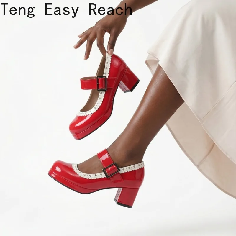 2026 Spring Collection Women's Middle Heel with Splicing Design and Lace Decorative High Heels, Sizes 32-50
2026 Spring Collection Women's Middle Heel with Splicing Design and Lace Decorative High Heels, Sizes 32-50