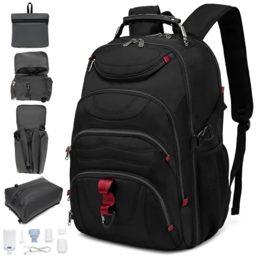 Vacuum Seal Backpack for Travel with Pump, 55L Large Bag with Zipper‑Off Detachable Vacuum Compression Bag Waterproof Carry On
Vacuum Seal Backpack for Travel with Pump, 55L Large Bag with Zipper‑Off Detachable Vacuum Compression Bag Waterproof Carry On