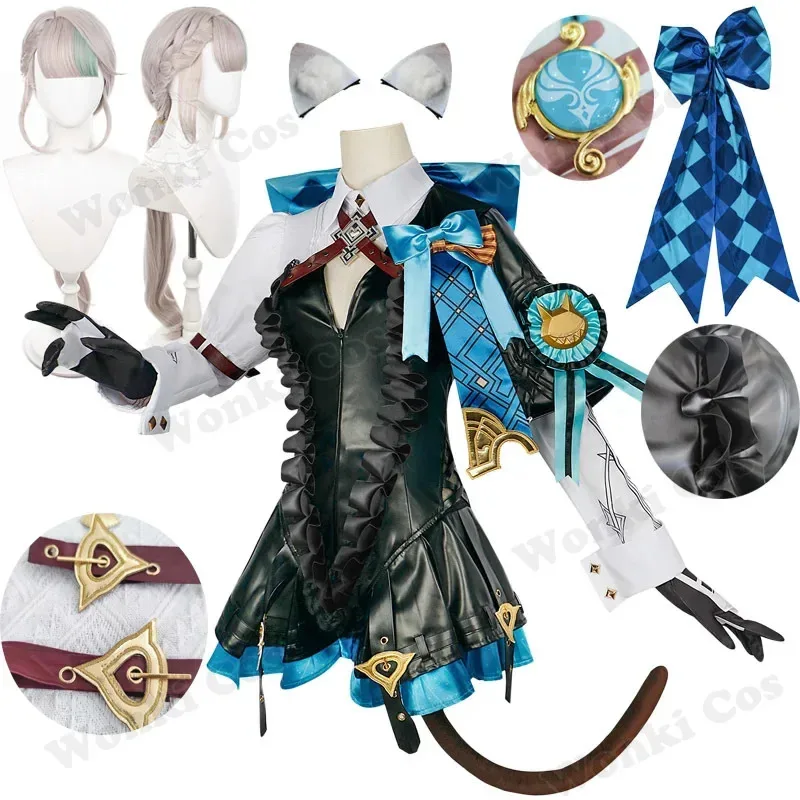 New 2025 Lynette Costume Wig Fontaine Twins Sister Jumpsuit Dress Women Cosplay Party Halloween Comic Con Costum Kodiak
New 2025 Lynette Costume Wig Fontaine Twins Sister Jumpsuit Dress Women Cosplay Party Halloween Comic Con Costum Kodiak