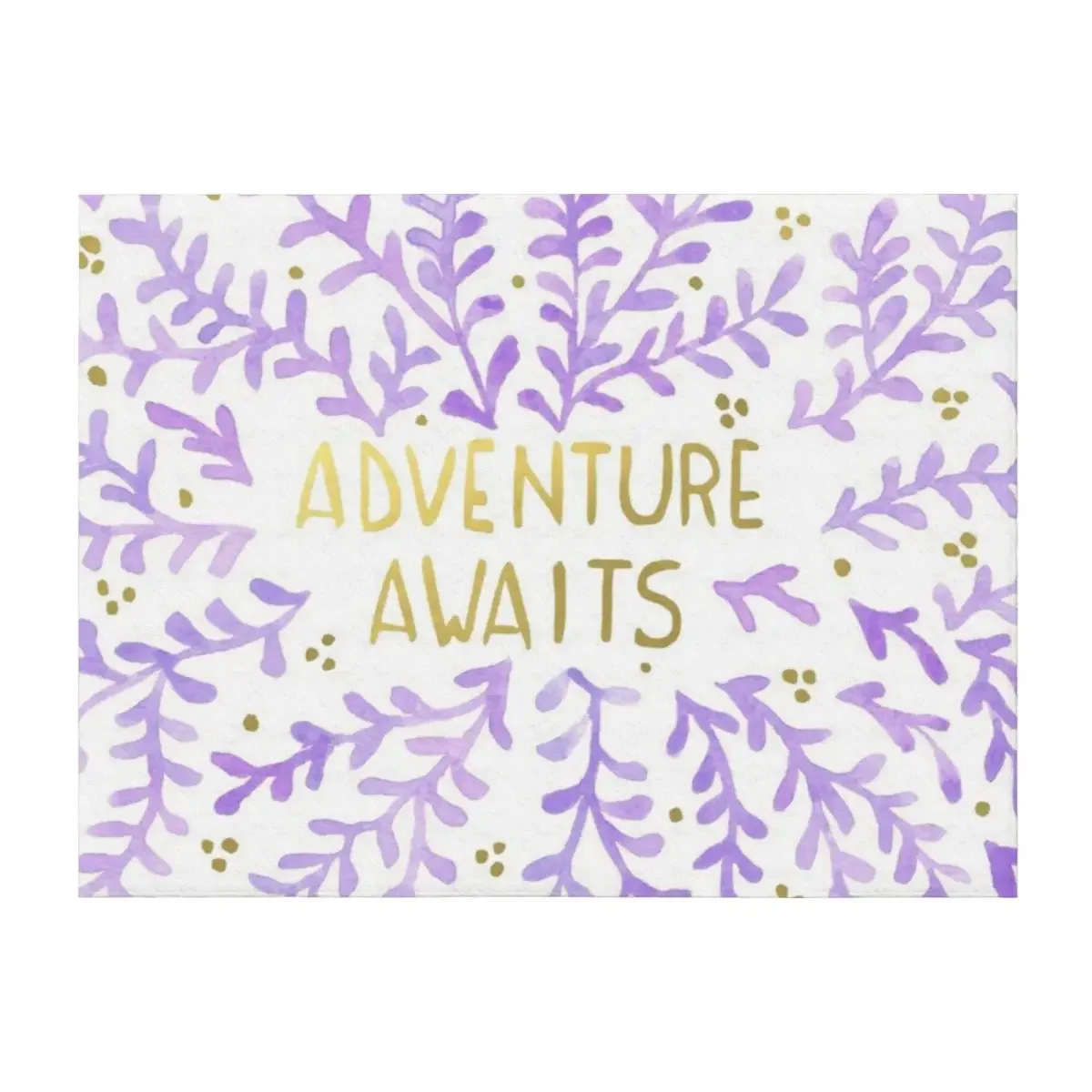 Adventure Awaits - Lavender & Gold Throw Blanket Multi-Purpose Sofas sofa bed Thermals For Travel Blankets
Adventure Awaits - Lavender & Gold Throw Blanket Multi-Purpose Sofas sofa bed Thermals For Travel Blankets