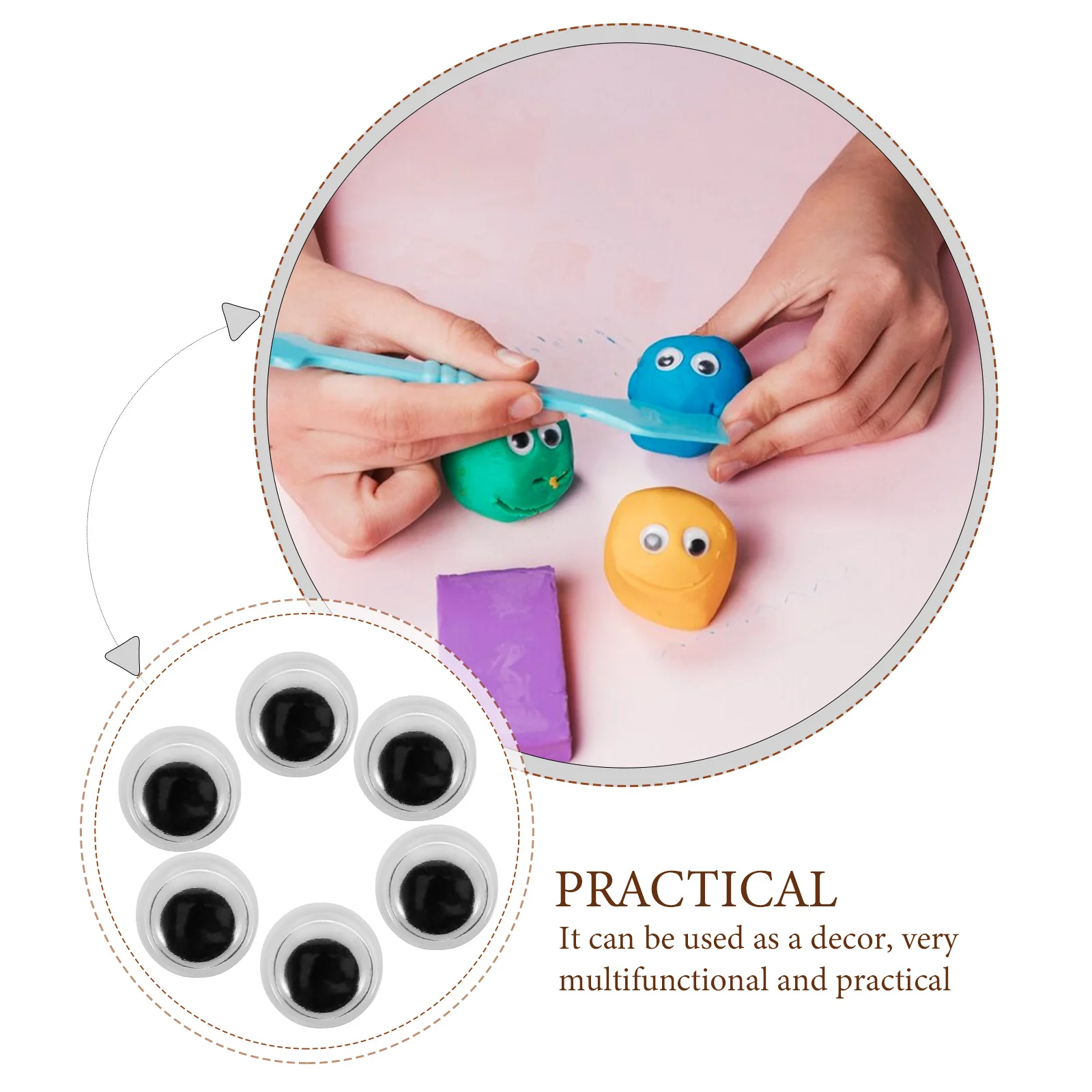 400pcs Wiggle Eyes Self-Adhesive Cartoon Eye Decals For Diy Crafts Decor Kids Mini Plastic Eyes Patches Home Office Furniture
400pcs Wiggle Eyes Self-Adhesive Cartoon Eye Decals For Diy Crafts Decor Kids Mini Plastic Eyes Patches Home Office Furniture