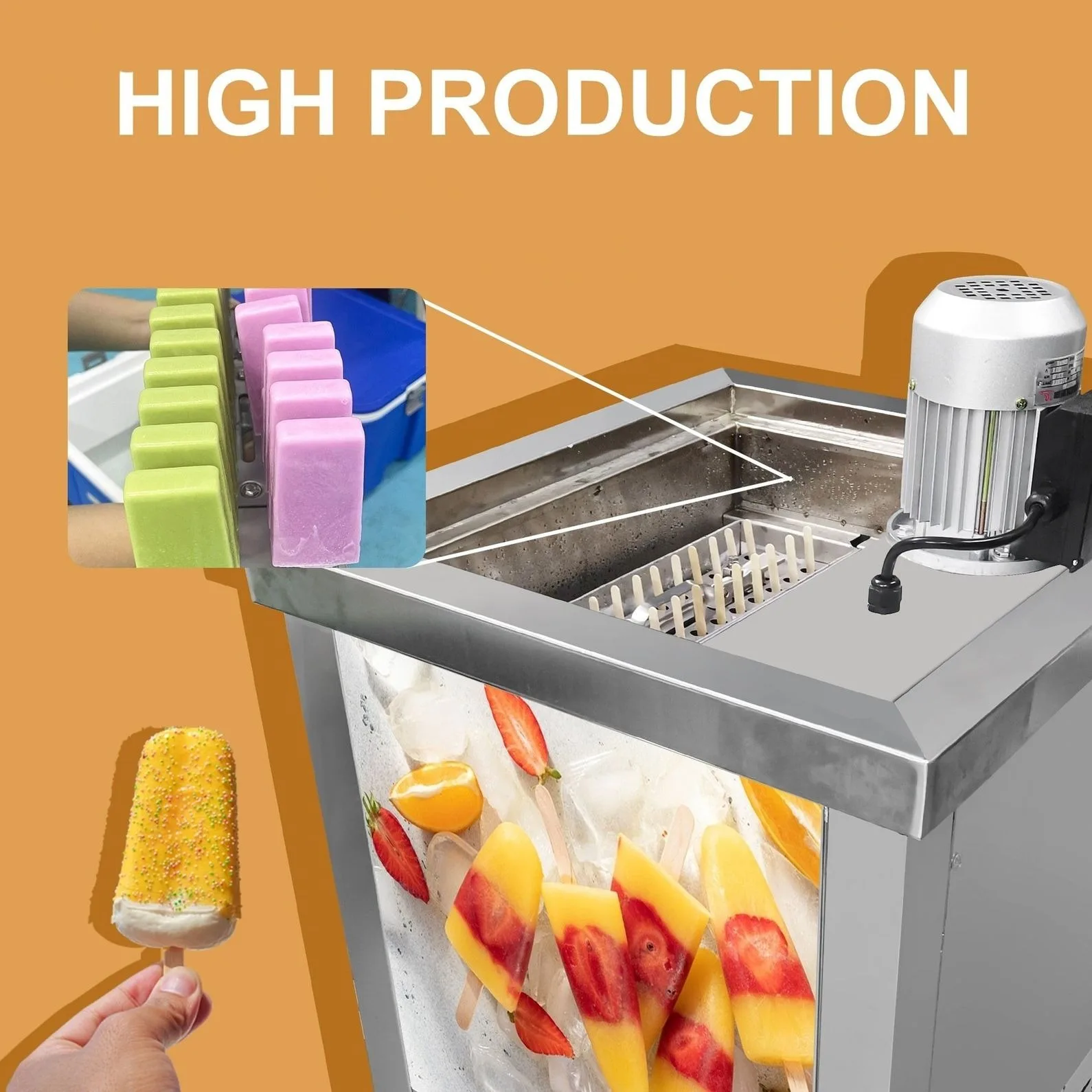 Wholesale Portable Stainless Steel Popsicle Ice Cream Mold Ice Cube Maker Reusable Popsicle Mold
Wholesale Portable Stainless Steel Popsicle Ice Cream Mold Ice Cube Maker Reusable Popsicle Mold