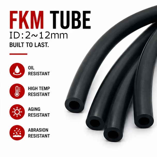 5/2/1M ID 2mm-16mm Black Fluororubber hose FKM hose resistant to high temperature, acid, alkali, and corrosion fluororubber hose
5/2/1M ID 2mm-16mm Black Fluororubber hose FKM hose resistant to high temperature, acid, alkali, and corrosion fluororubber hose