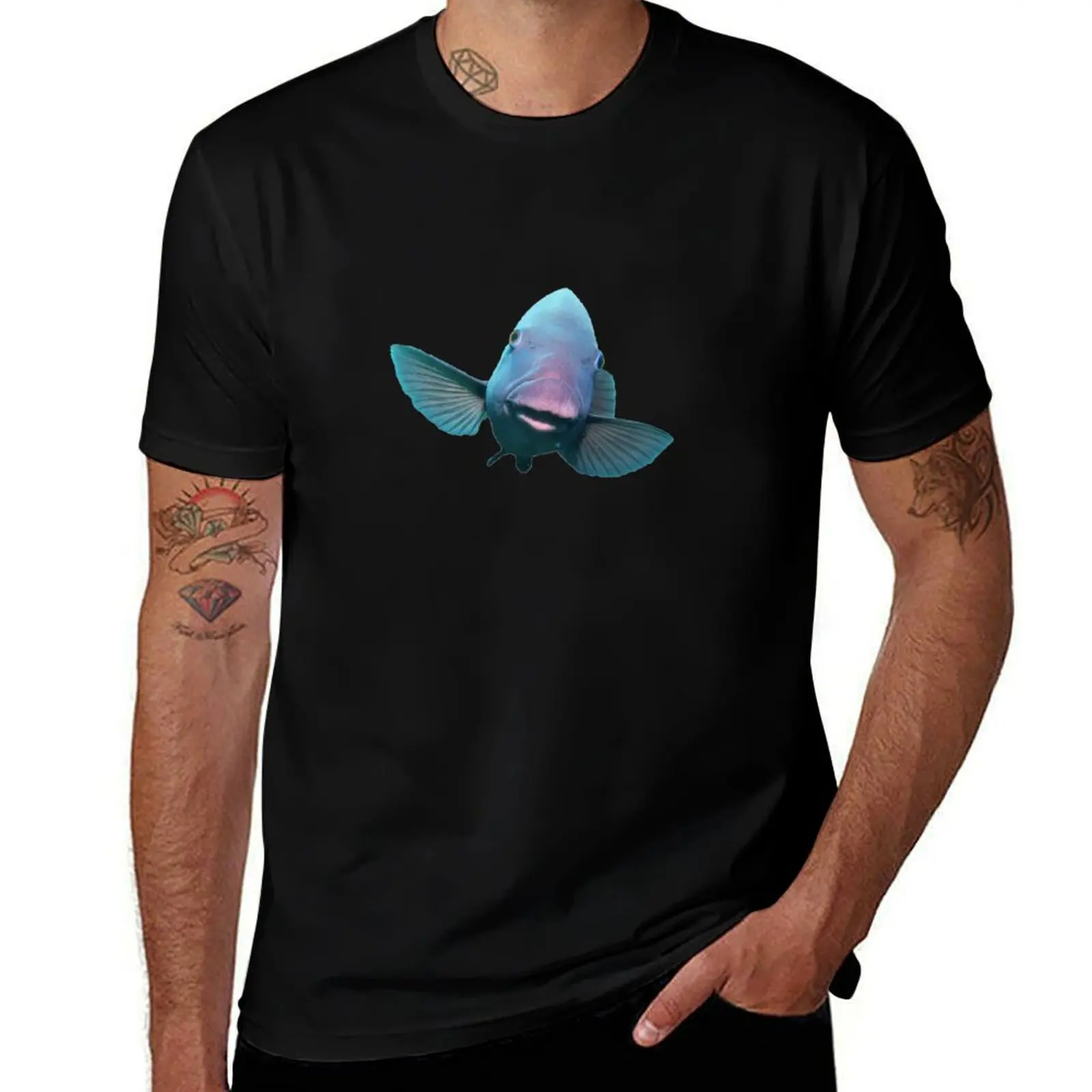 Blue Groper - Wrasse Fish T-Shirt cotton t shirts man 100% t shirt for man 100 percent cotton T-Shirt
Blue Groper - Wrasse Fish T-Shirt cotton t shirts man 100% t shirt for man 100 percent cotton T-Shirt