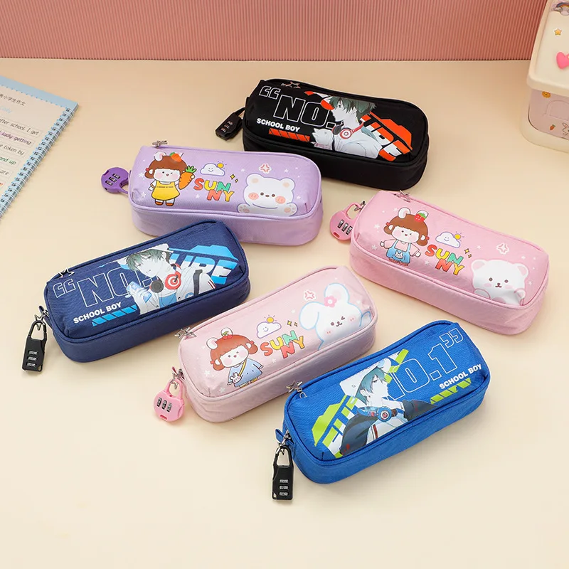 New Oxford pencil case, student stationery box, lockable pencil case, simple and cute stationery bag, student supplies pencil
New Oxford pencil case, student stationery box, lockable pencil case, simple and cute stationery bag, student supplies pencil