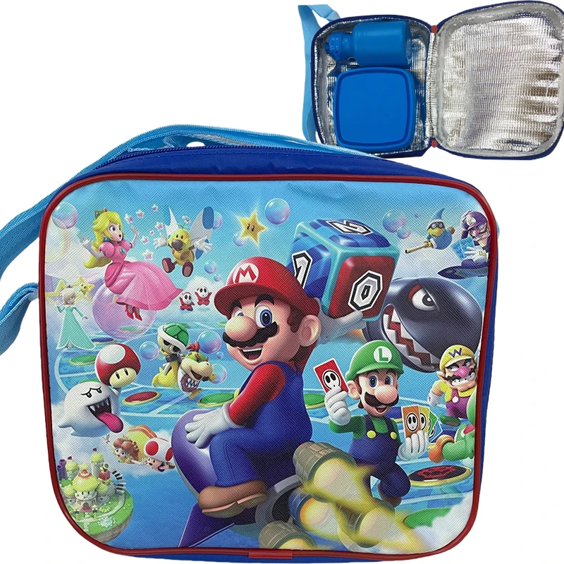Super Mario Bros Insulated Lunch Bag Anime Insulation Bento Pack Cartoon Cute Handheld Lunch Bags Portable Student Handbag Gifts 
Super Mario Bros Insulated Lunch Bag Anime Insulation Bento Pack Cartoon Cute Handheld Lunch Bags Portable Student Handbag Gifts